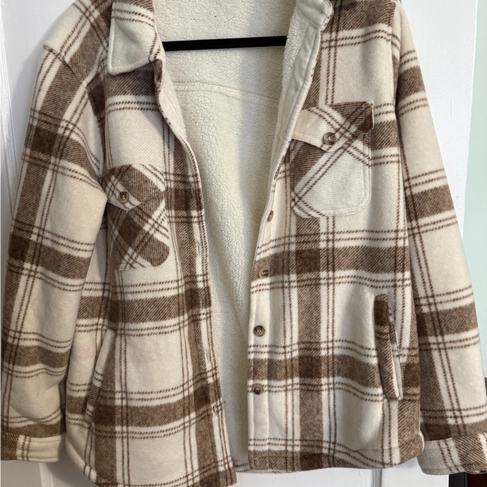 Steve Madden Cream and Brown Jacket